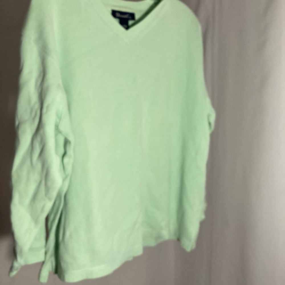 Mint Green V-Neck Sweater